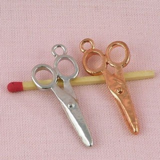 Miniature  brass Scissors,...