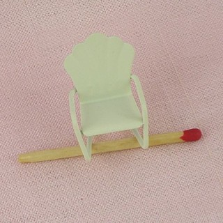 Chaise pendentif, breloque, miniature vitrine poupée, 1,8 cm