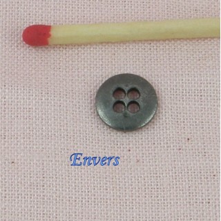 Metallic button four holes, 9 mms
