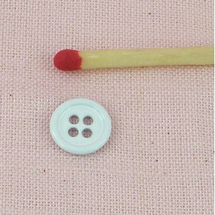 Metallic button, two holes, 9mm
