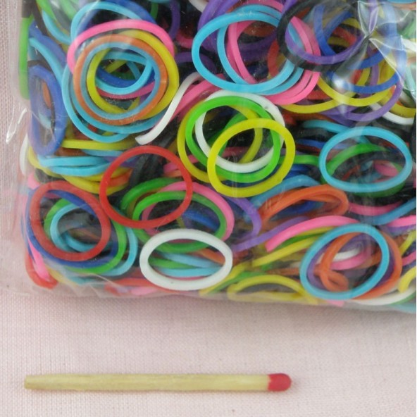 Recharge bracelet Loops 300 élastiques - Assortiment pastel