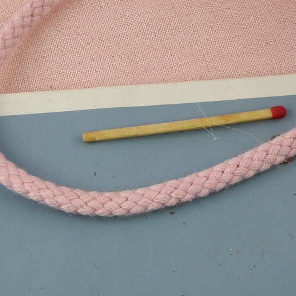 Knitted  cotton cord for jewelry, anorak, 4 mms, 