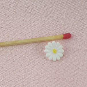 Boutons forme fleur, translucide mat, 1 cm, 10 mm.