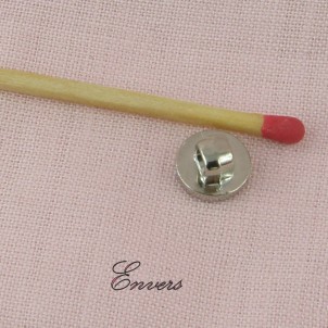 Shank oval button plastic gem 10 mms, 1 cm.