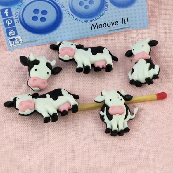Dress it up buttons cow