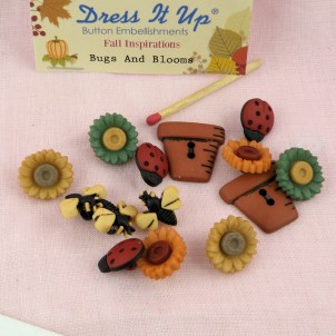 Bouton insectes miniatures Dress it up