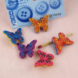 Buttons Dress It Up butterfly