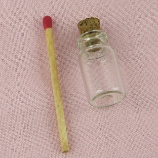 Miniature glass bottle jar...