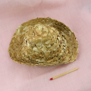 Hat straw with edge, 12 cms.