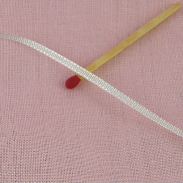 Braid cotton ribbon doll underwear 2 mms.