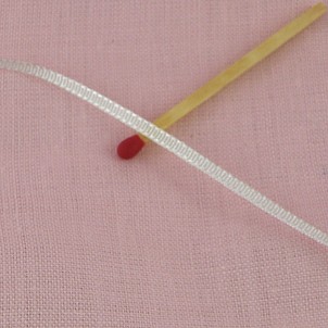 Braid cotton ribbon doll underwear 2 mms.