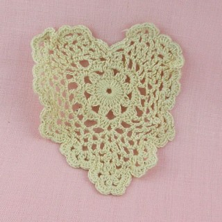 Heart crochet doily...