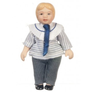 Boy charactere 1/12 for dollhouse 9 cms