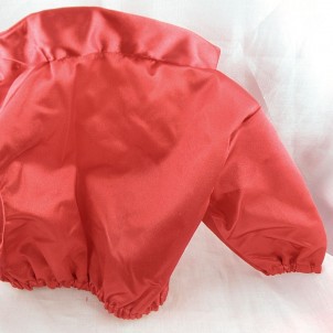 Red satin jacket 18 inches doll
