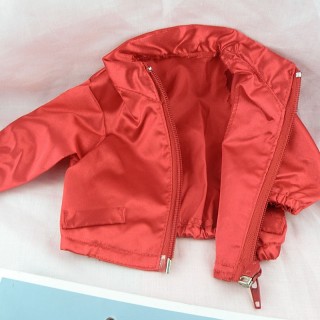 Red satin jacket 18 inches doll