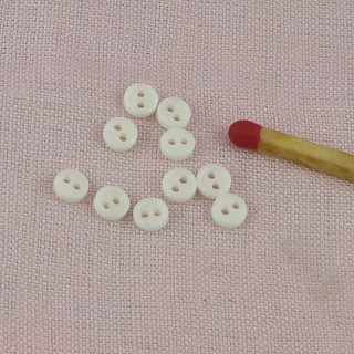 Small pearly buttons with edge 5 mms