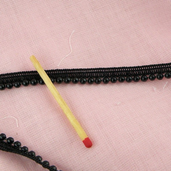 Black Pearls piping 6 mm