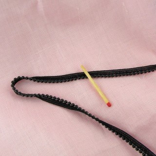 Black Pearls piping 6 mm