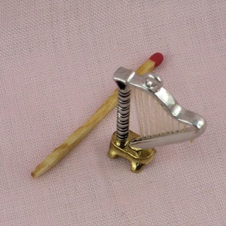 Harpe Instrument musique miniatures poupée