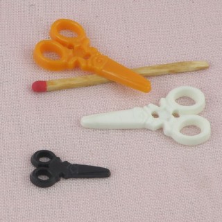 Plastic scissor Button embellishment