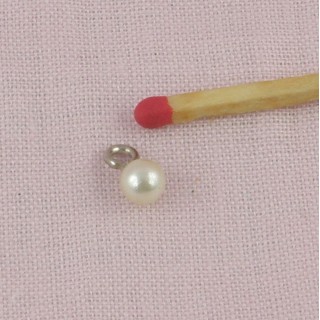 Shank buttons pearl 6 mms.