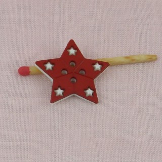 Button star two holes 15 mms.