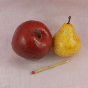 Pears fruit miniature for doll, toys fruit