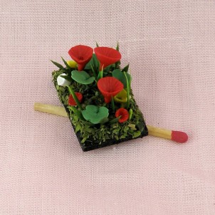 Fleurs miniature jardin maison poupée