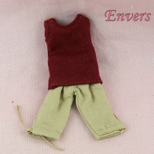 Pants and sweater miniature doll  dollhouse 1 / 12eme