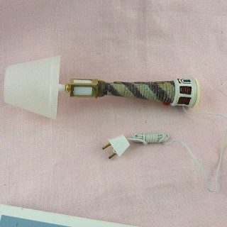 Miniature hurricane desk lamp with glass doll house 30 mms.