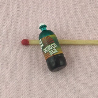 Beer bottle miniature for doll house 25 mms