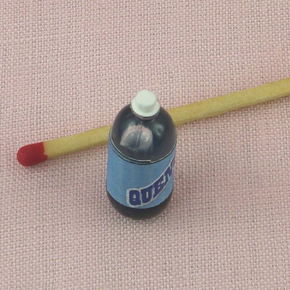 Botella agua con gas miniatura casa muñeca