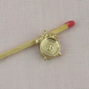 Alarm clock miniature charms pendant