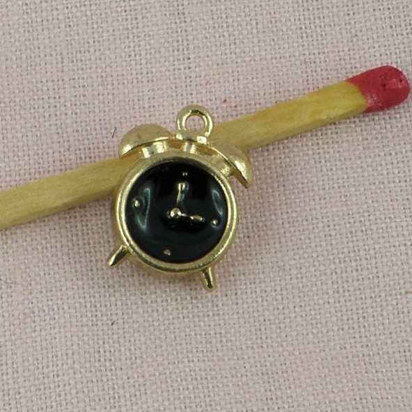 Pendentif montre gousset, bijou poupée, 1,5 cm.