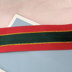 Grosgrain ribbon with dots 4 cms.