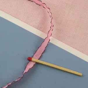 Synthetic pink ribbon 7 mms
