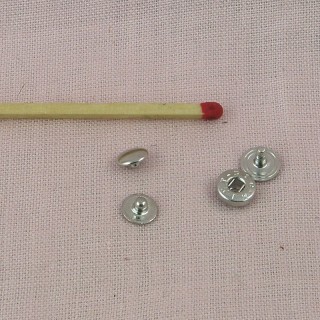 Small metallic Snaps fastener 6 mms