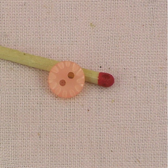 Pequeño botón grabado flor 1 cm