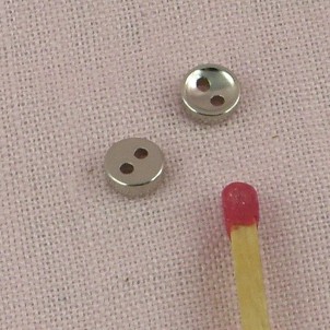 Botones mercería metal 5 mm mini