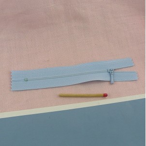 Tiny zipper for Barbie doll, smallest 7,5 cms