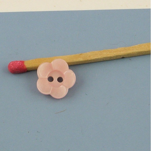 Botón forma flor pétalos 1 cm