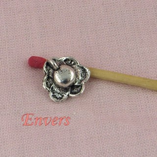 Rose flower bracelet charm, pendant 2 cm
