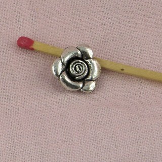 Rose flower bracelet charm, pendant 2 cm