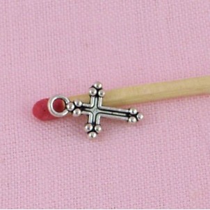 small cross charm for doll 2 cm