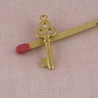 Breloque clef bijou poupée 2cm