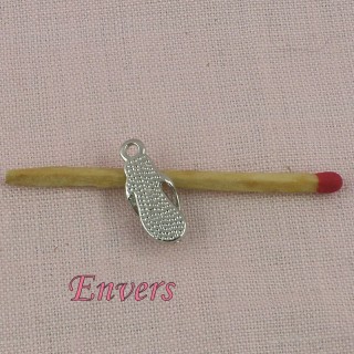 Miniature enameled thong , Necklace or Bracelet charm., 1,1 cms