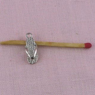 Lunettes métal miniature, breloque, pendentif, miniature poupée, 2,2cm.