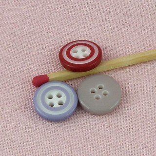 Button encircled color 13 mm.