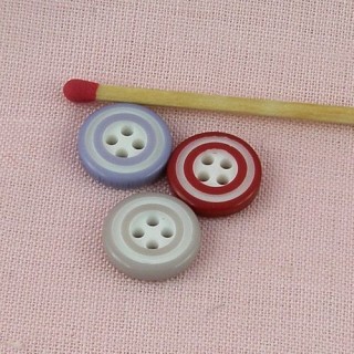 Zweifarbiger Knopf ringt farb-um 13 mm