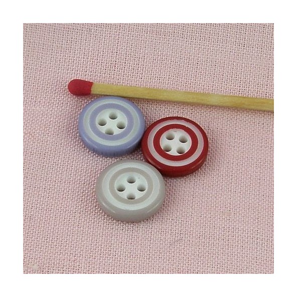 Bouton bicolore cercle couleur 13 mm